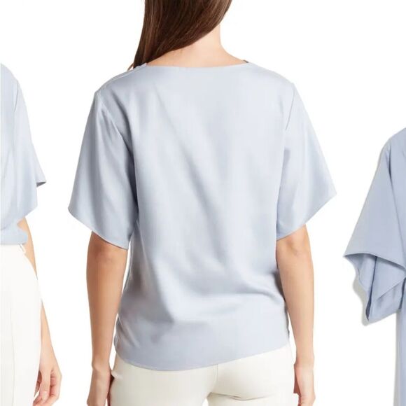 Vince Drape Nevk Top Light Blue - Picture 2 of 8